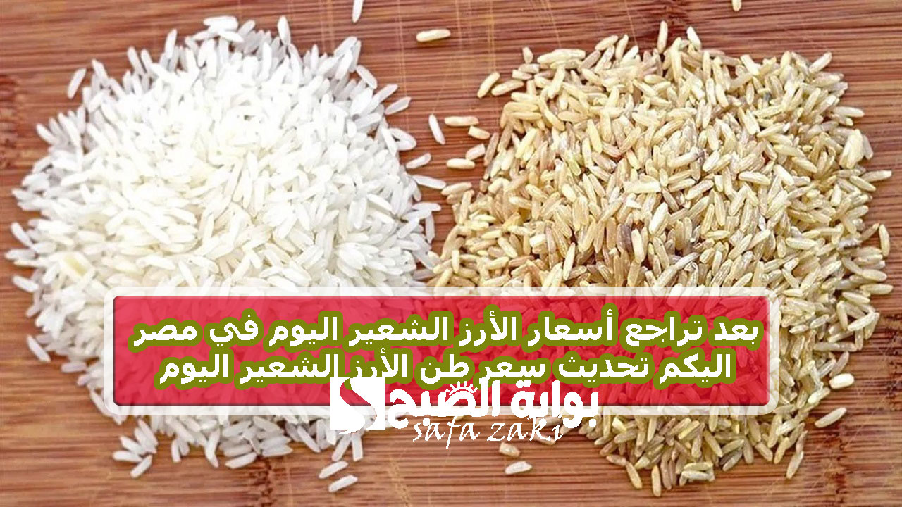بعد تراجع أسعار الأرز الشعير اليوم في مصر اليكم تحديث سعر طن الأرز الشعير اليوم السبت 30-11-2024 في الأسواق والمحافظات