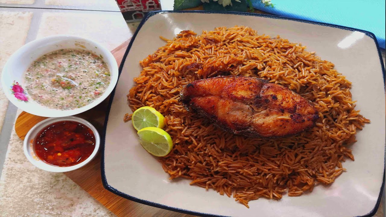 طريقة عمل رز الصيادية البني والاسكندراني على طريقه خط الساحل