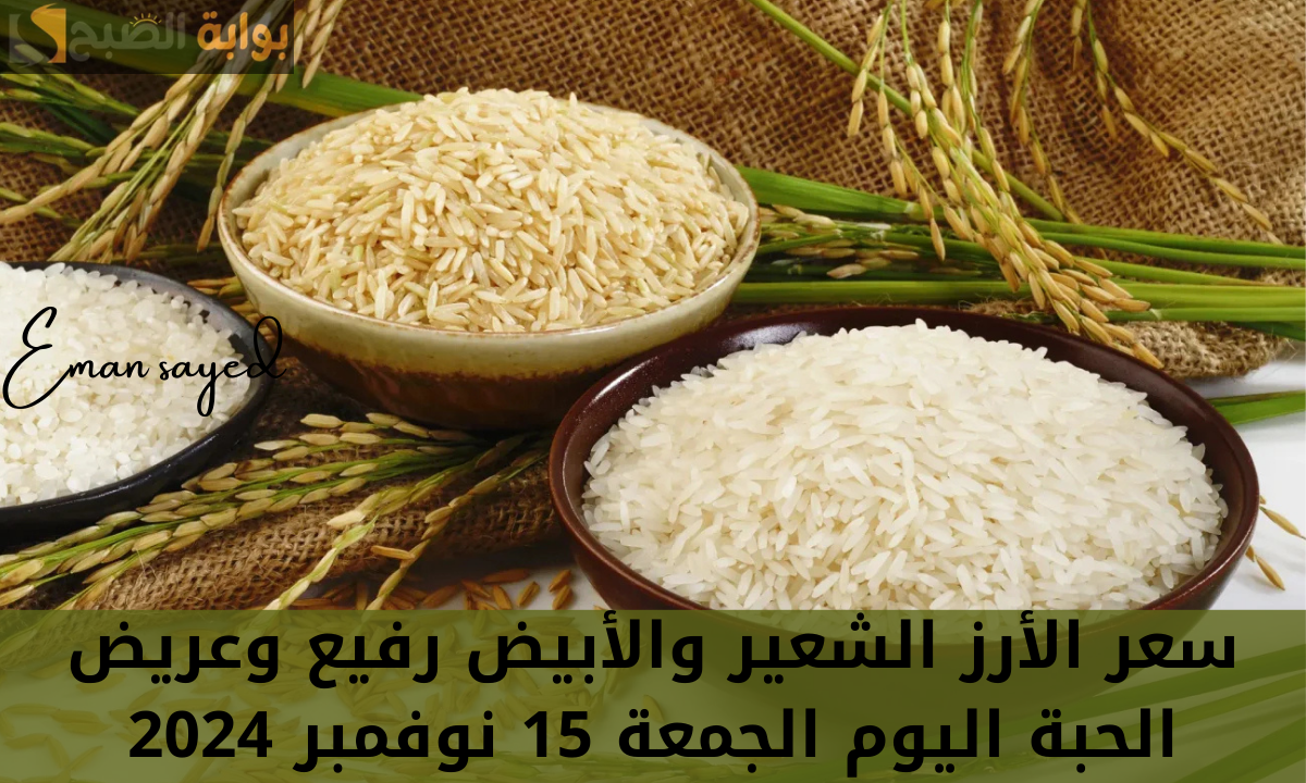 “بكام شيكارة الأرز”.. سعر الأرز الشعير والأبيض رفيع وعريض الحبة وأسعار السلع الغذائية اليوم الجمعة 15 نوفمبر 2024
