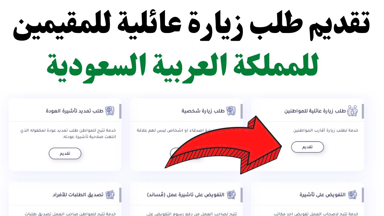 “بالرابط visa.mofa.gov.sa” .. خطوات وشروط تقديم طلب زيارة عائلية للمقيمين في السعودية 1446