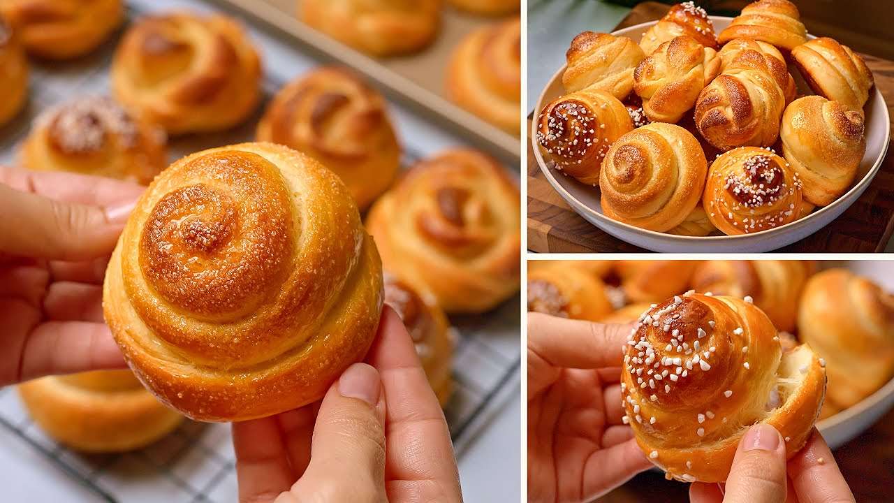 بدون زبدة ولا سمن اعملي البريوش الهش بمكونات بسيطة متوفرة في البيت للافطار اليومي