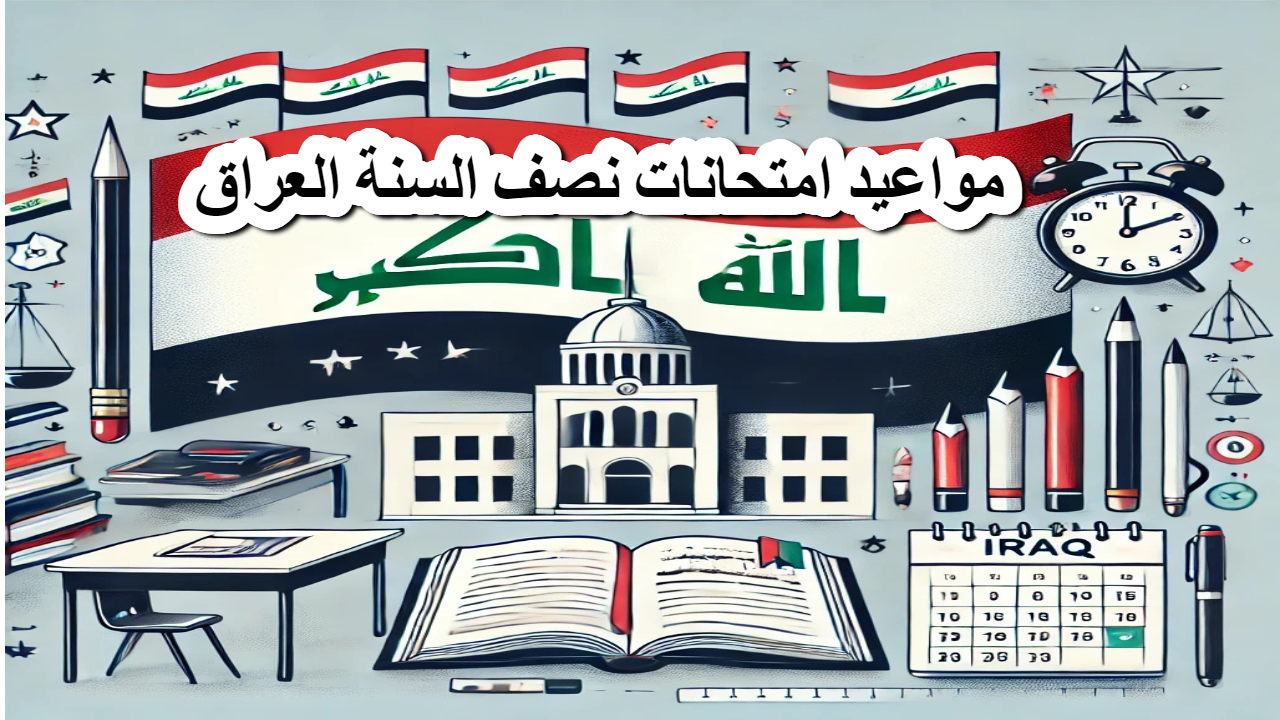 وزارة التربية العراقية .. تقرر مواعيد امتحانات نصف السنة 2024 – 2025 لجميع الصفوف الدراسية