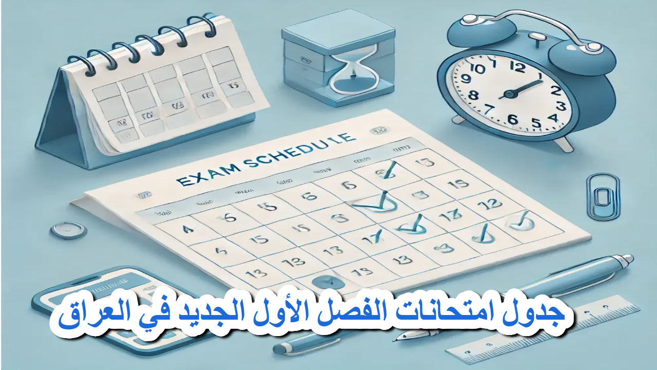 جدول امتحانات الفصل الأول 2025 … مواعيد جديدة وتفاصيل هامة لجميع الطلاب في العراق