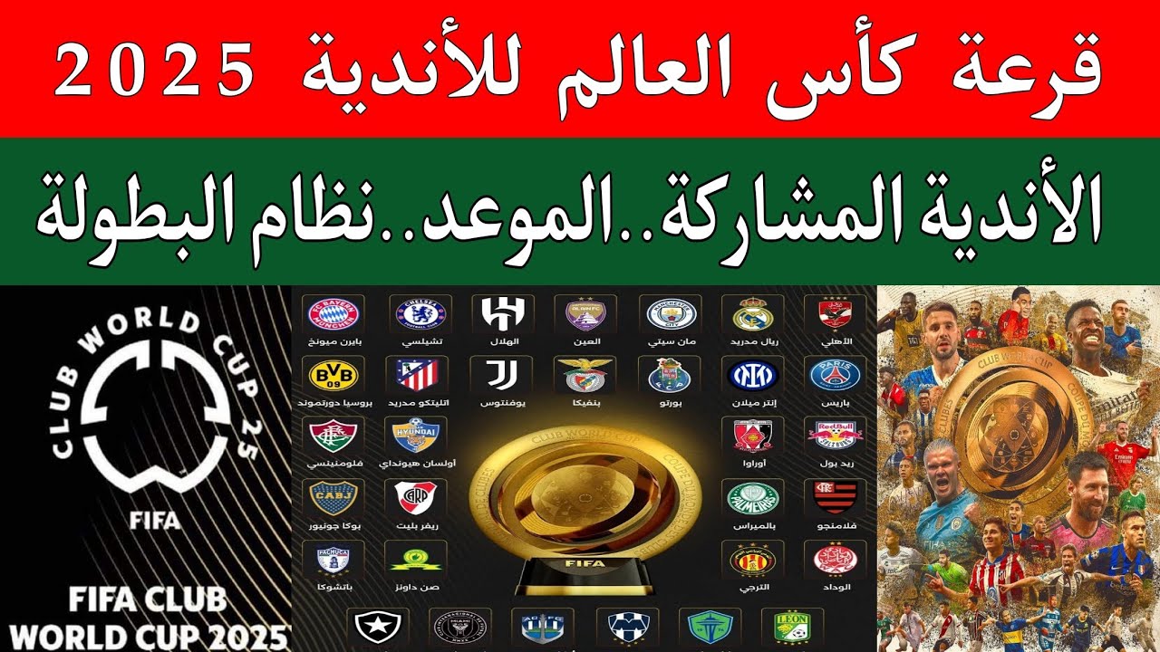 رسمياً.. موعد قرعة كأس العالم للأندية 2025 والقنوات الناقلة لها