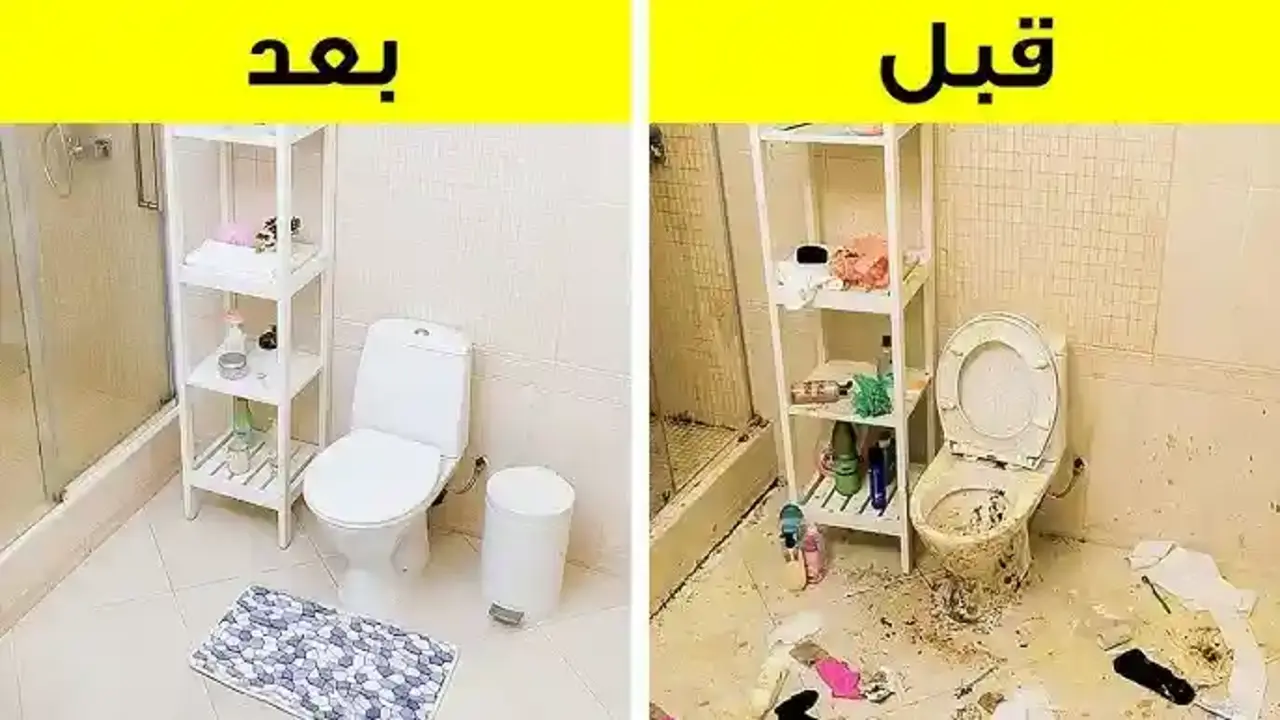 حمامك هيبرق كأنه جديد .. حيلة ذكية لـ تنظيف الحمام من الاصفرار وداعًا للبقع العنيدة والسواد المزعج
