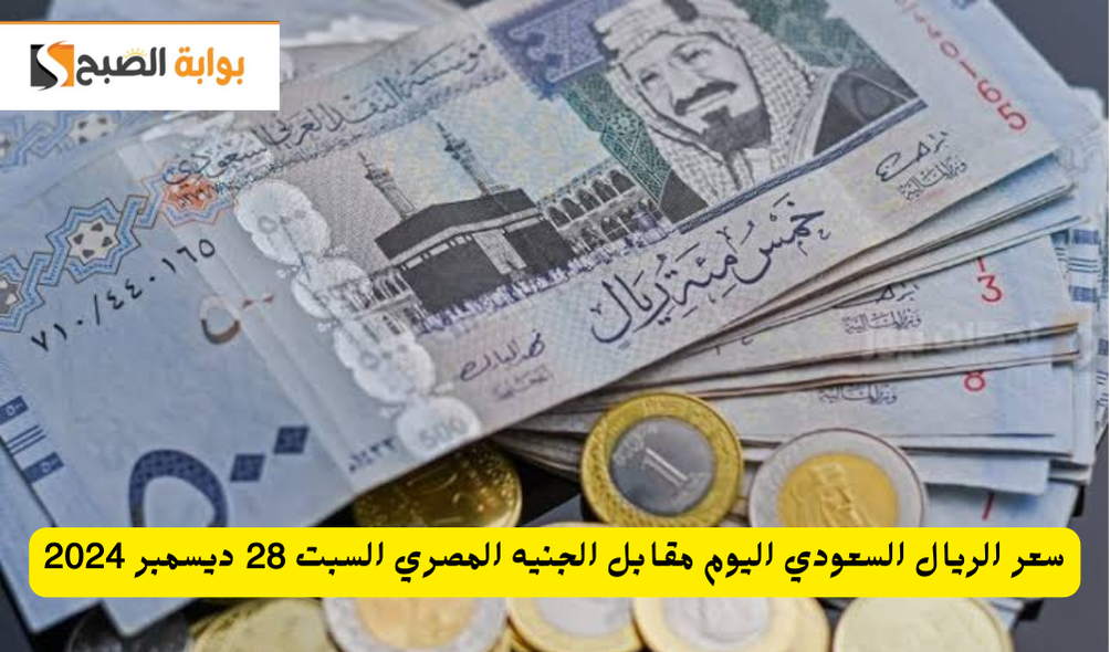 سعر الريال السعودي اليوم مقابل الجنيه المصري السبت 28 ديسمبر 2024 واستقراره في البنوك