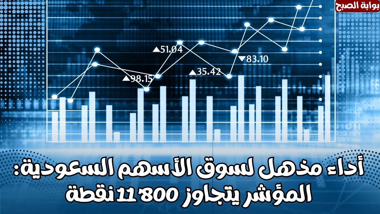أداء مذهل لسوق الأسهم السعودية: المؤشر يتجاوز 11,800 نقطة