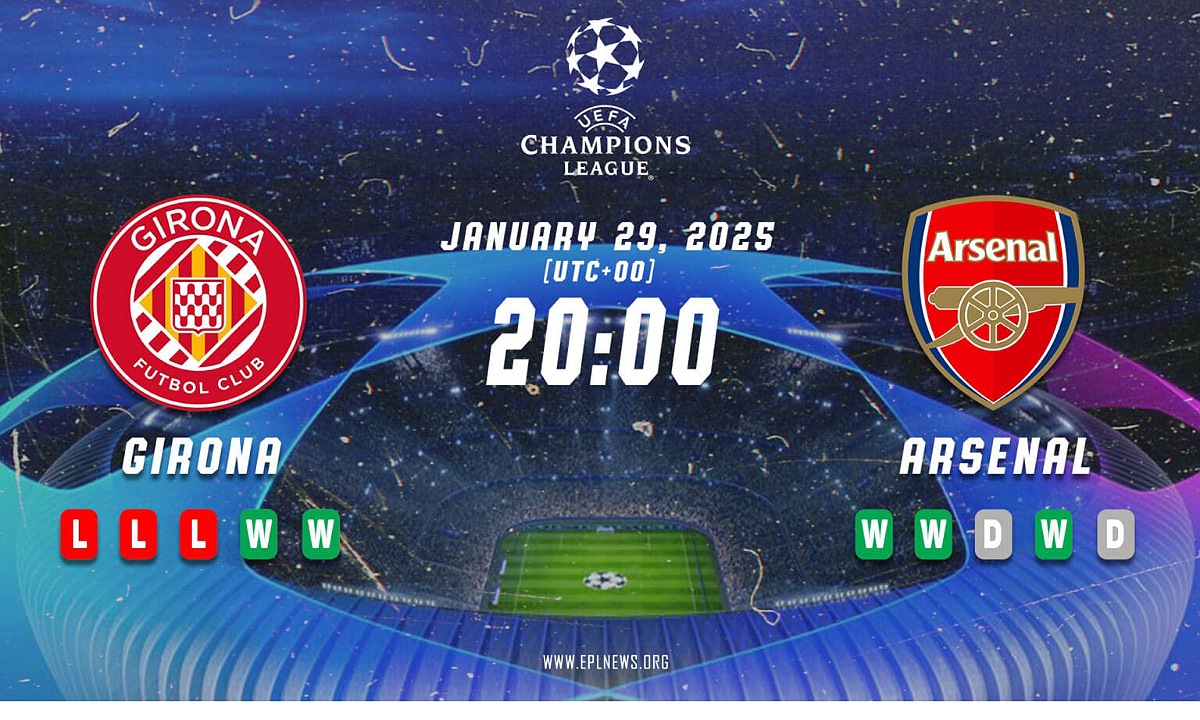 تشكيلة أرسنال أمام جيرونا اليوم في الجولة الـ 8 من دوري أبطال أوروبا 2025 والقنوات الناقلة واسم المعلق