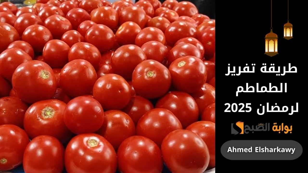طريقة تفريز الطماطم لرمضان 2025 بالخطوات بكمية هتكفيكي الشهر كله
