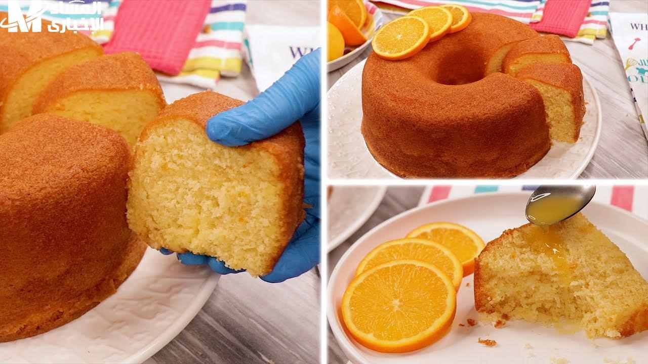 طريقة عمل كيكة البرتقال بمكونات اقتصادية طعمها شهي ولذيذ أحلى من الجاهزة