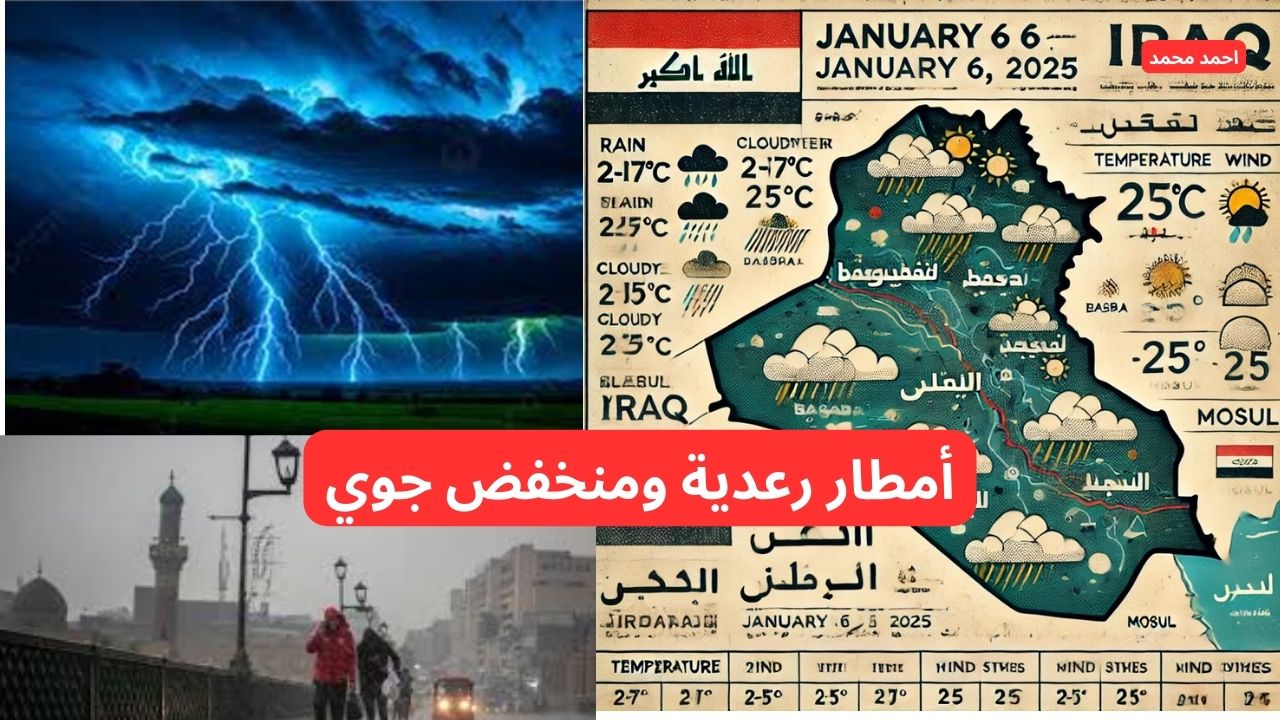 أمطار رعدية ومنخفض جوي .. تحذيرات شديدة اللهجة من الأرصاد بشأن حالة الطقس وضرورة أخذ الاحتياطات اللازمة.. طقس العراق