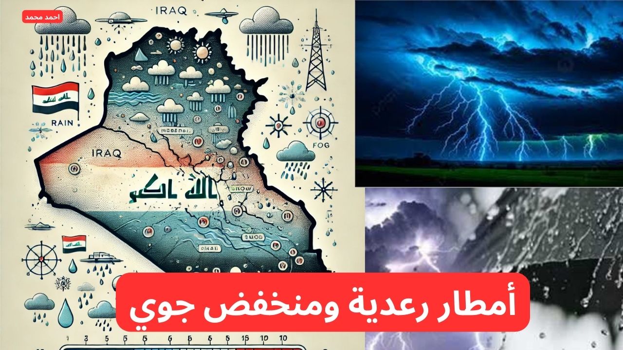 أمطار رعدية ومنخفض جوي.. تحذيرات شديدة اللهجة بشأن حالة الطقس من الأرصاد.. طقس العراق