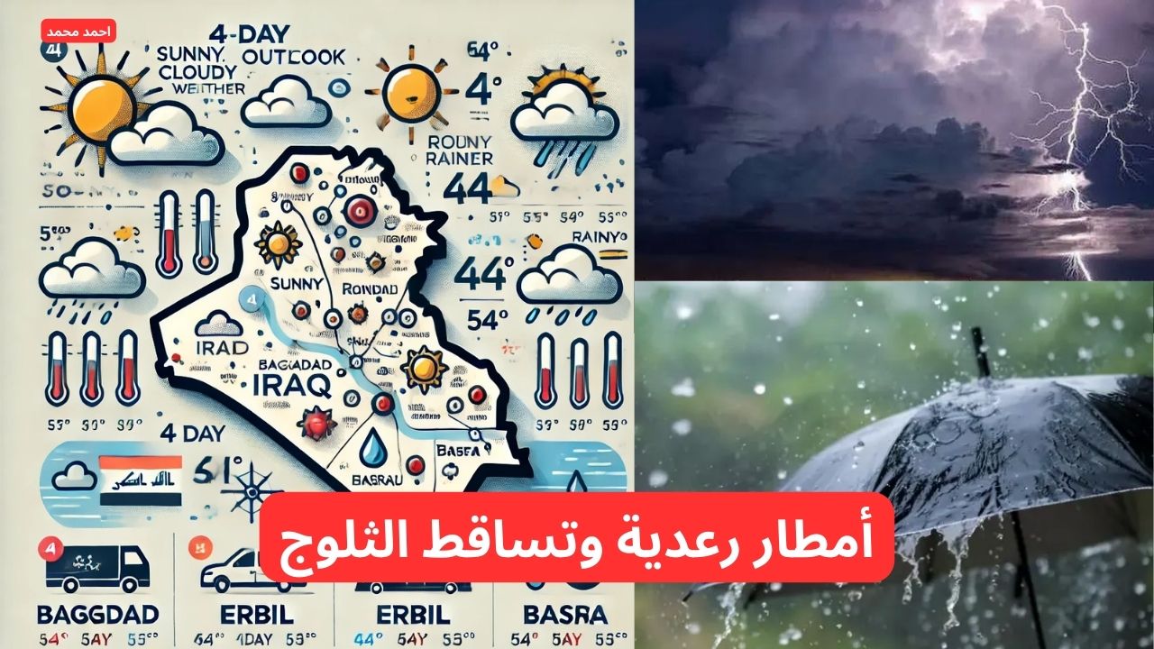 تحذير من أمطار رعدية وتساقط الثلوج.. تحذيرات شديدة الللهجة بشأن حالة الطقس.. طقس العراق