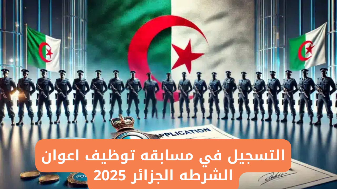 “المديرية العامة للأمن الوطني” خطوات التسجيل في مسابقه توظيف اعوان الشرطه الجزائر 2025