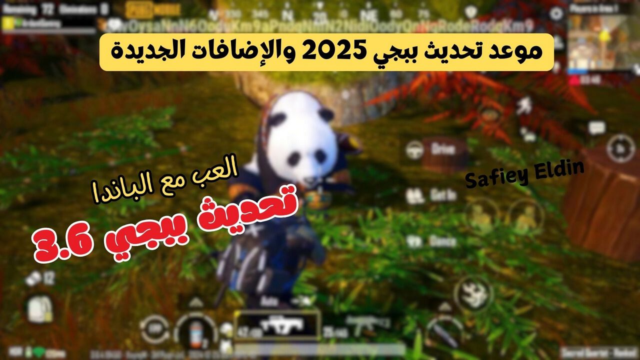 “الباندا قادمة” مميزات تحديث ببجي موبايل 3.6 بإضافات رائعة ومميزات جديدة Pubg Mobile 2025