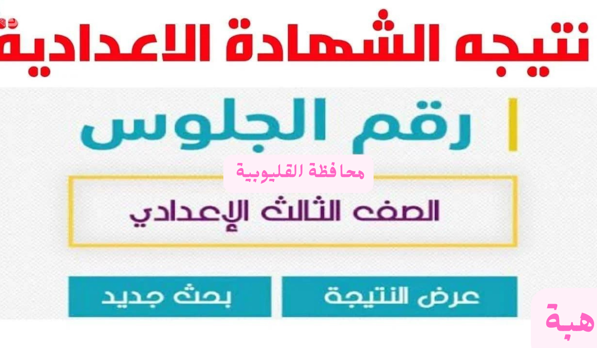 “سريع وشغال” رابط نتيجه الثالث الاعدادي 2025 القليوبية برقم الجلوس والاسم فور ظهورها  