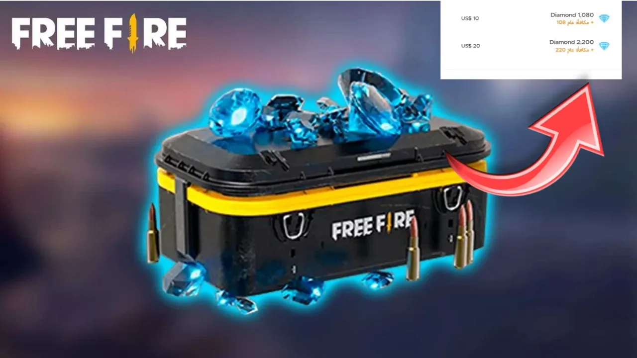 1188 جوهرة في لحظات.. طريقة شحن جواهر فري فاير 2025 Free Fire بدون حظر حسابك آمنة 100% عبر غارينا