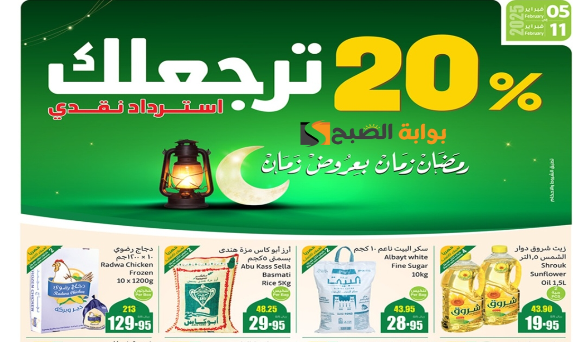 “كاش باك 20%”.. أقوي عروض هايبر العثيم السعودية على المنتجات الغذائية والاستهلاكية متوفرة حتى 11 فبراير 2025
