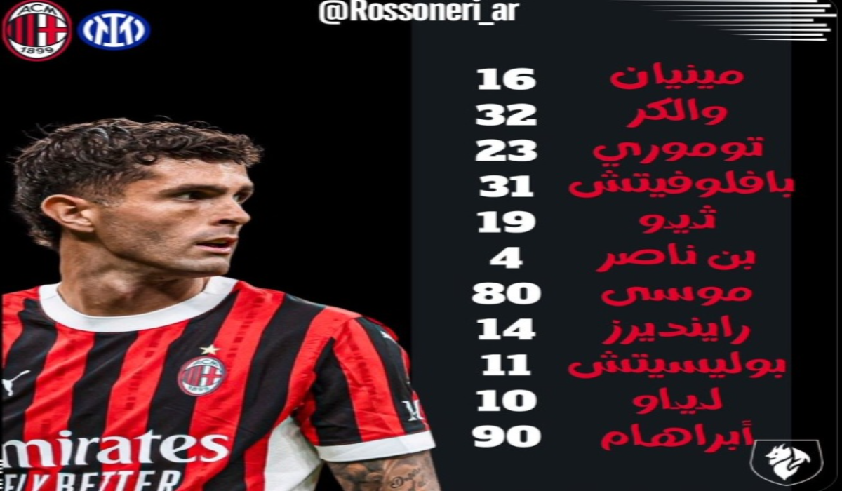 Milan Vs Inter.. القنوات الناقلة لمباراة ميلان ضد الإنتر في الدوري الإيطالي الممتاز 2025 والتشكيل الرسمي