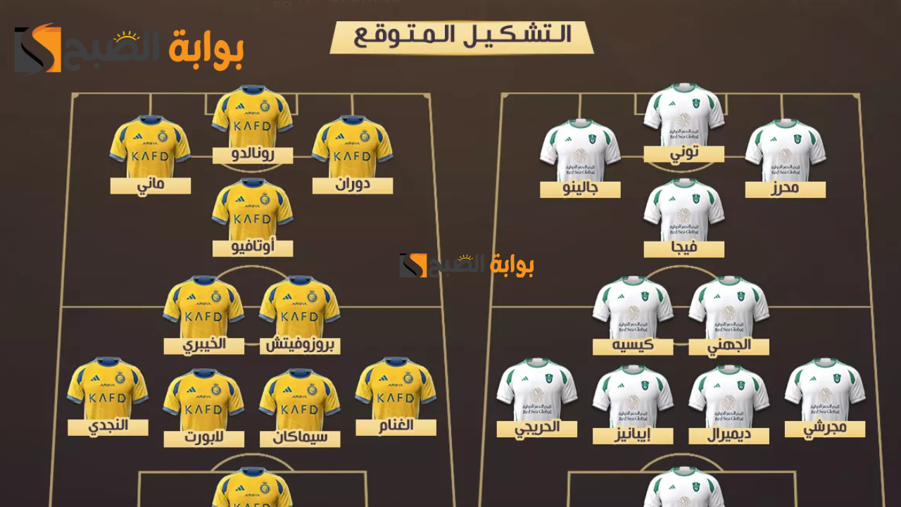 تشكيل فريق النصر السعودي أمام الأهلي في دوري روشن