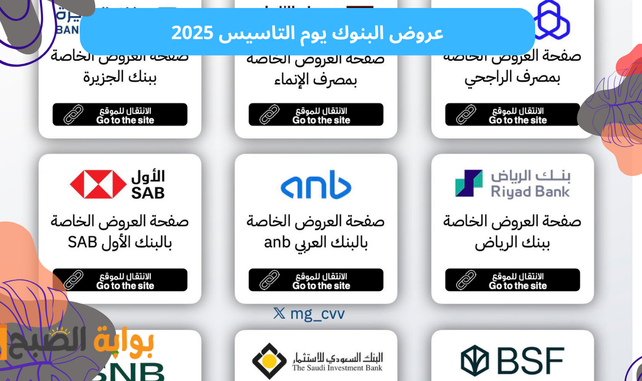 حتى 27 فبراير.. عروض يوم التاسيس 2025 البنوك خصومات على شراء المديونية والتمويل الشخصي والعقاري