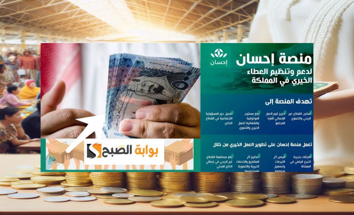 التسجيل في منصة إحسان الخيرية للحصول على المساعدات المالية 1446 والاستفادة من 5 مجالات