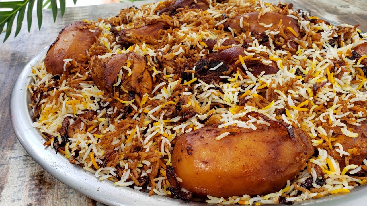 طريقة تحضير دجاج الزربيان مع الأرز المتبل بوصفة غنية بالبهارات والمذاق العربي الأصيل طبق شهي ومثالي للعزائم والمناسبات