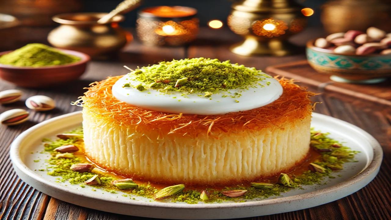 “الراعي الرسمي للحلويات في شهر رمضان”.. طريقة عمل الكنافة بالقشطة في المنزل بأسهل الخطوات وأفضل المكونات