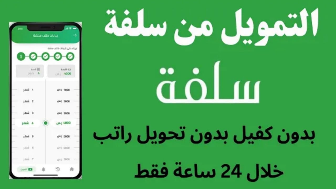استلم 20.000 ريال سعودي سلفة مالية طارئة في خلال 24 ساعة فقط بشروط مرنة وميسرة