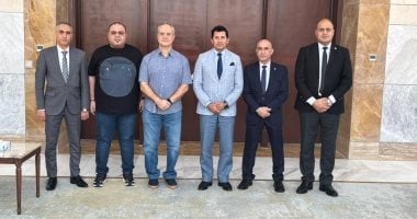 وزير الرياضة يلتقي رئيس اتحاد رفع الأثقال والمدرب الجديد للمنتخب