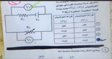 حل أسئلة امتحان الفيزياء لطلاب الثانوية العامة وراجع إجاباتك لحساب الدرجات المناسبة.