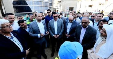 وزير الإسكان ومحافظ بني سويف يزوران محطة مياه الشرب الفقاعي بمركز ببا
