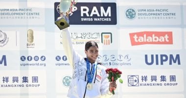 فريدة خليل تحصد الميدالية الذهبية في نهائي كأس العالم للخماسي