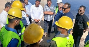 مسئولو وزارة الإسكان يقومون بجولة ميدانية في محطات معالجة الصرف الصحي والطرق بمدينة بني سويف الجديدة