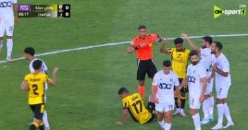 محمود طلعت يتلقى البطاقة الحمراء الثانية في الدوري بعد الكرتي